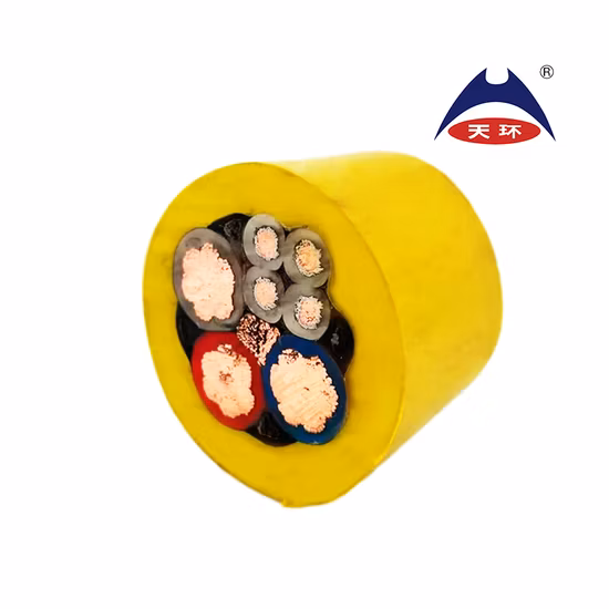 Mcp 0.66/1.14kv Pcg Tinned Copper Conductor CPE Rubber Shielded Flexible Power Cable for Coal Mining Machine