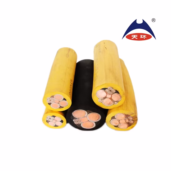 Mcp 0.66/1.14kv Pcg Tinned Copper Conductor CPE Rubber Shielded Flexible Power Cable for Coal Mining Machine