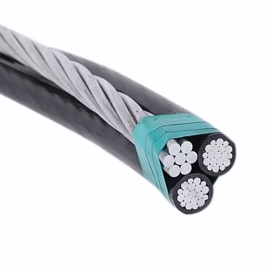 Duplex Triplex Quadruplex Aerial Bunched/Bundled Overhead XLPE Insulated Aluminum ABC Cable